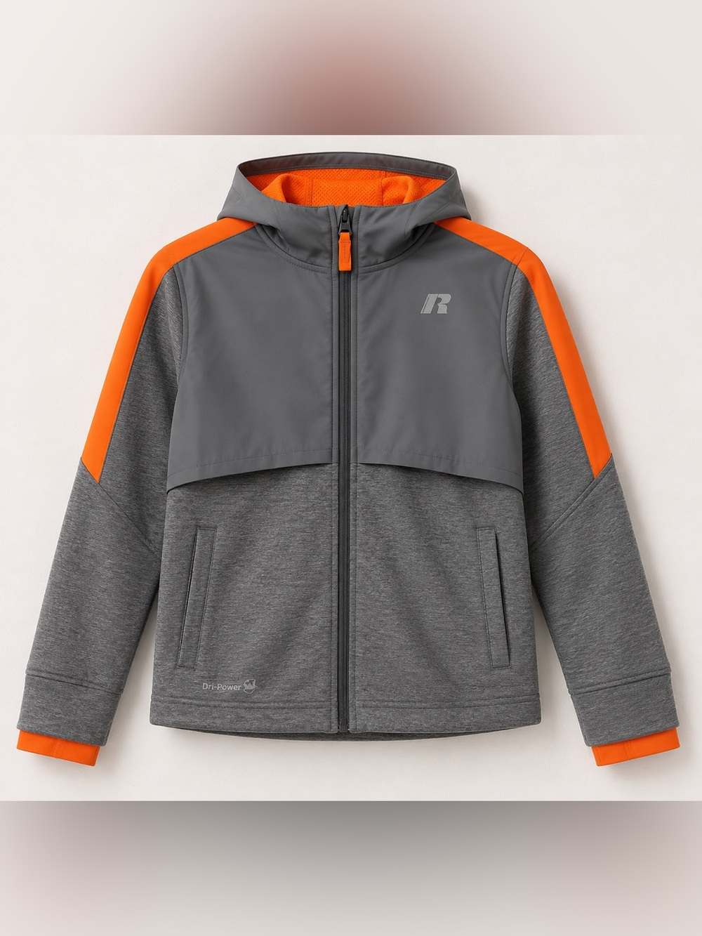 Russell Boys Active Woven Windbreaker Jacket Size S 6-7 Years Lightweight